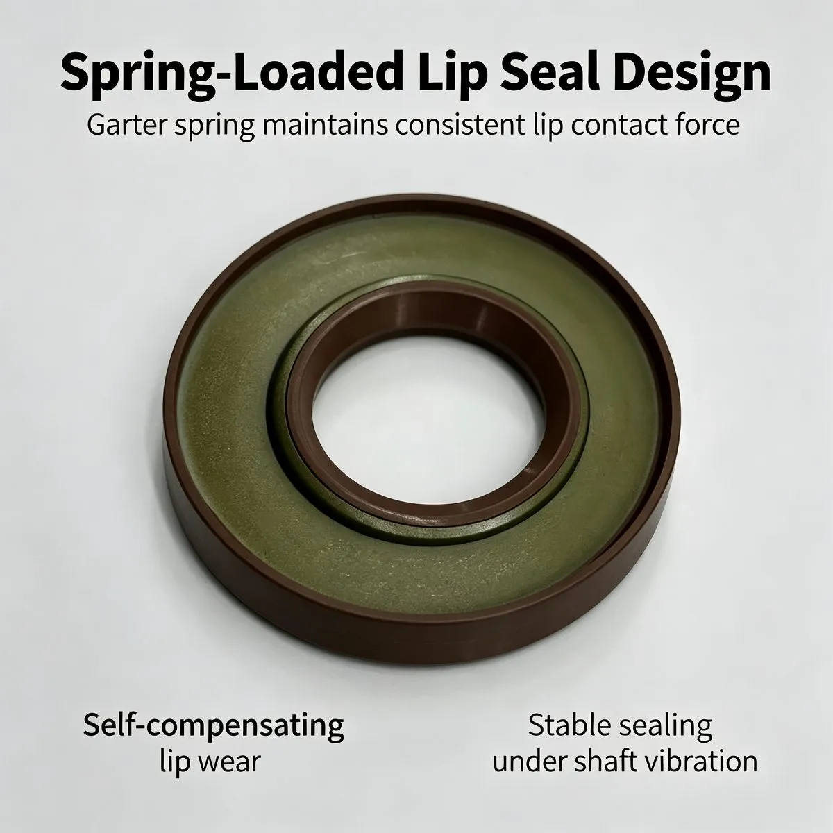 56x112x8/10 mm NBR Oil Seal, Brown, OEM 4K14681 for Automotive Repair — photo 3