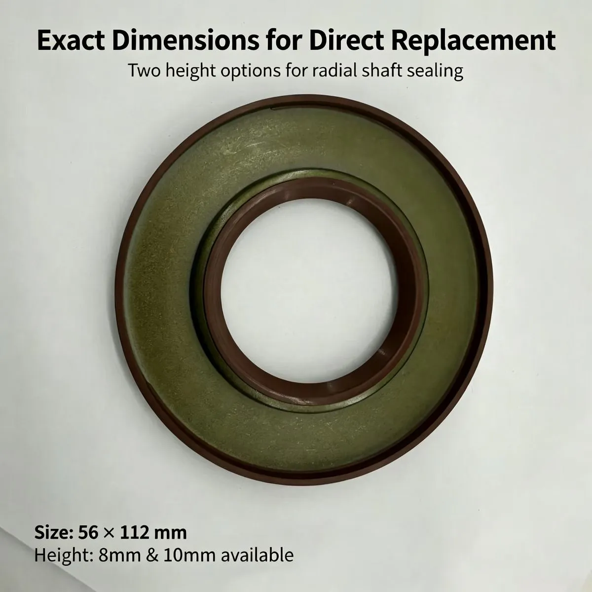 56x112x8/10 mm NBR Oil Seal, Brown, OEM 4K14681 for Automotive Repair — photo 4