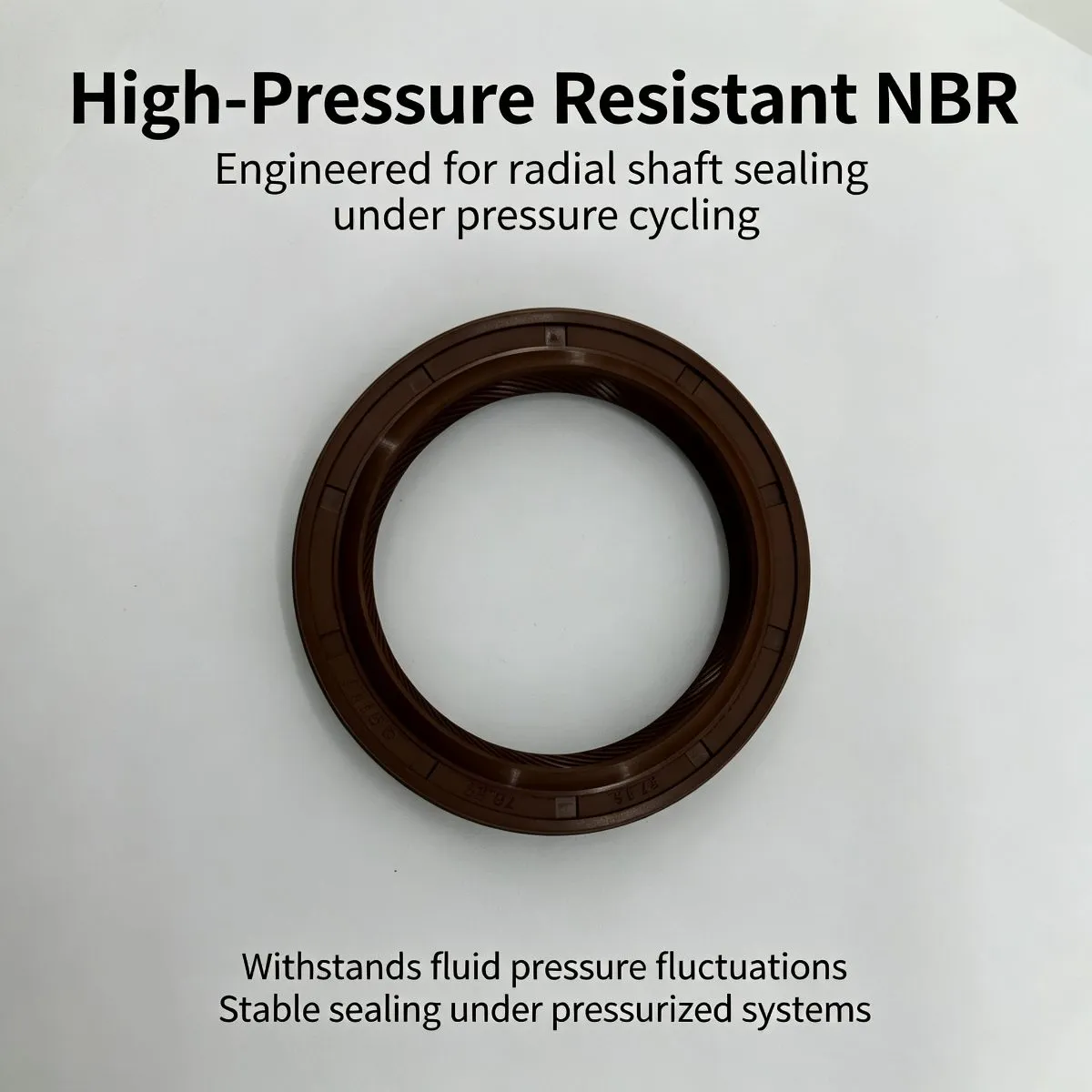 57.15x76.27x9.3/12.7 mm NBR Radial Shaft Oil Seal, Oil‑Resistant — photo 4
