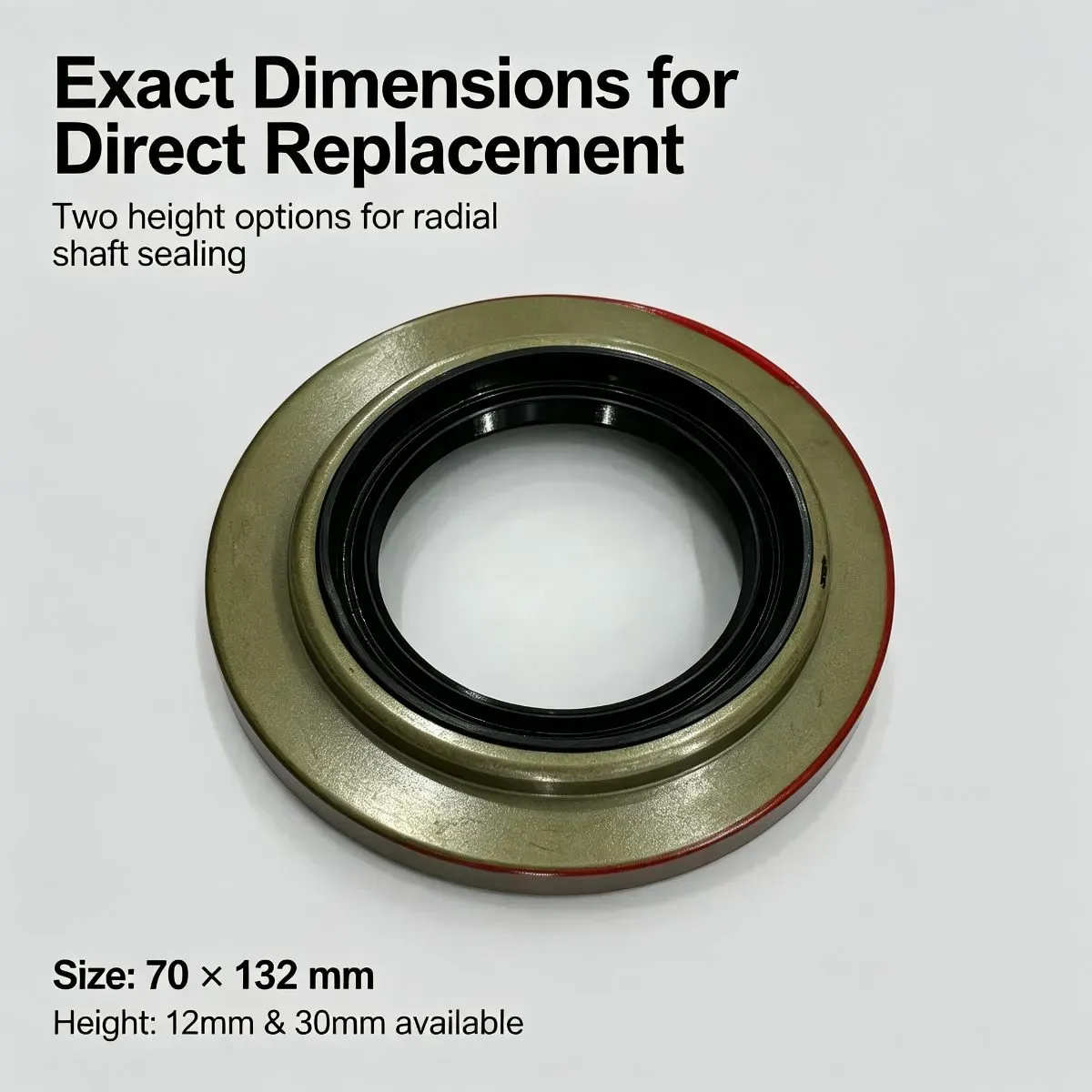 70x132x12/30 mm TA‑Type Differential Pinion Oil Seal, Heavy‑Duty Axle — photo 3