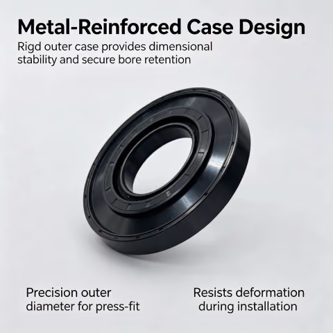 75x165x12.5/18.5 mm TC‑Type Flange Oil Seal, Double‑Lip Shaft Seal SKU-20260824-7F6E — photo 3