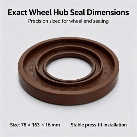 78x163x16 mm Rear Wheel Outer Oil Seal, NBR Brown, OE 1‑09625‑226‑0, SKU-20260824-D18E — photo 2