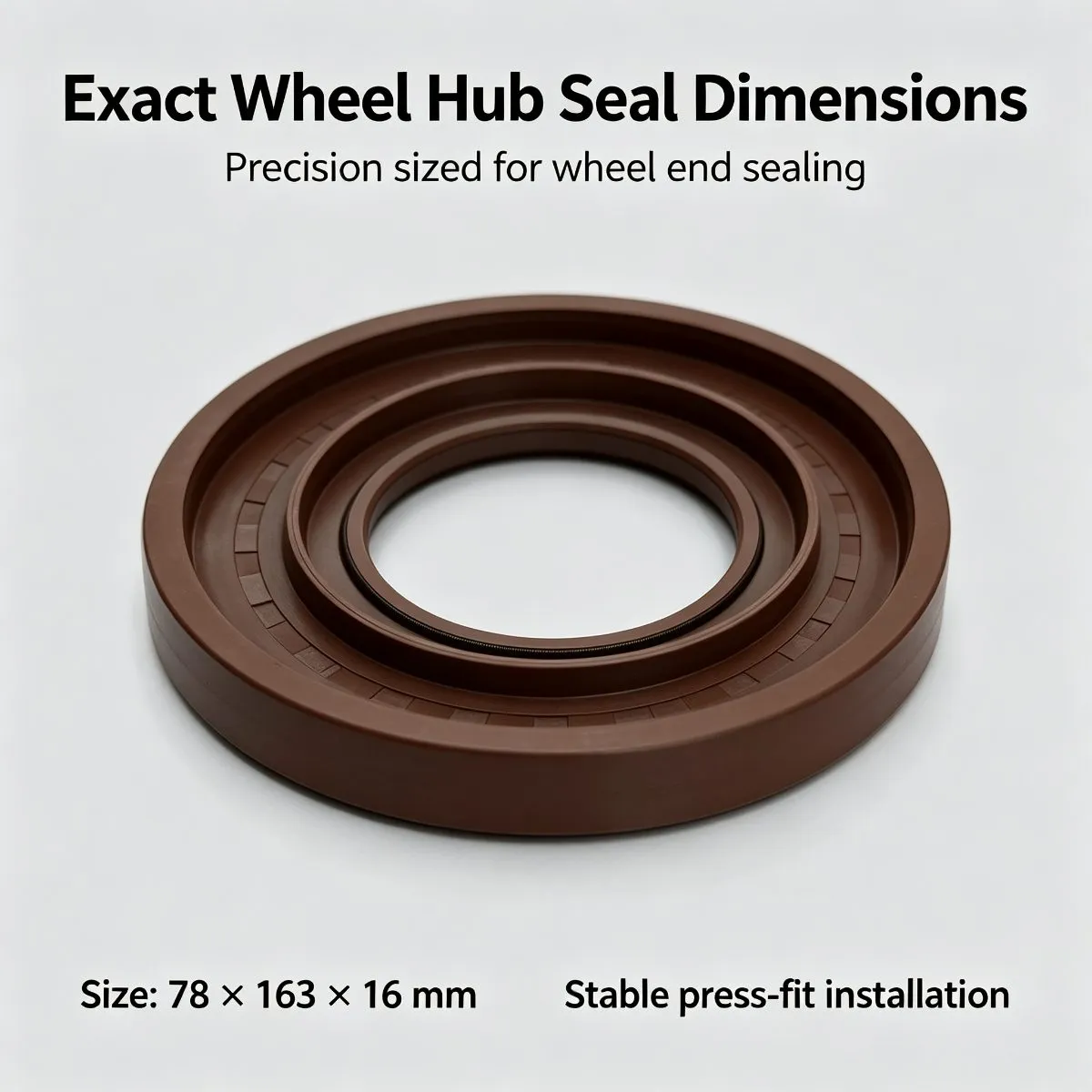 78x163x16 mm Rear Wheel Outer Oil Seal, NBR Brown, OE 1‑09625‑226‑0, — photo 2