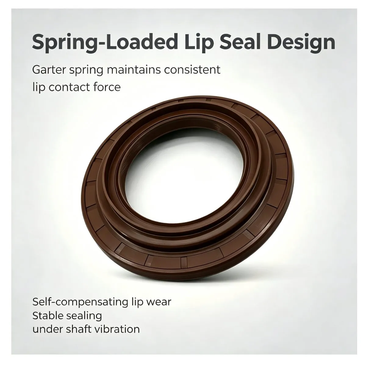 80x135x12/26 mm Wheel Hub Oil Seal, NBR Brown, OE 2402N‑058, Truck — photo 4