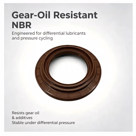 80x135x12/26 mm Wheel Hub Oil Seal, NBR Brown, OE 2402N‑058, Truck SKU-20260824-D010 — photo 3