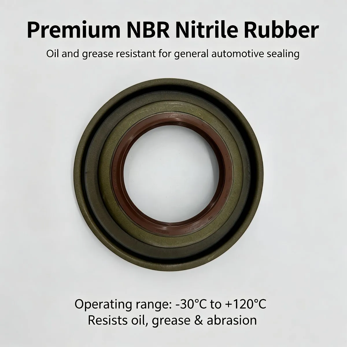 80x141x12/22mm Differential Pinion Shaft Oil Seal, NBR Brown, OE To be — photo 2