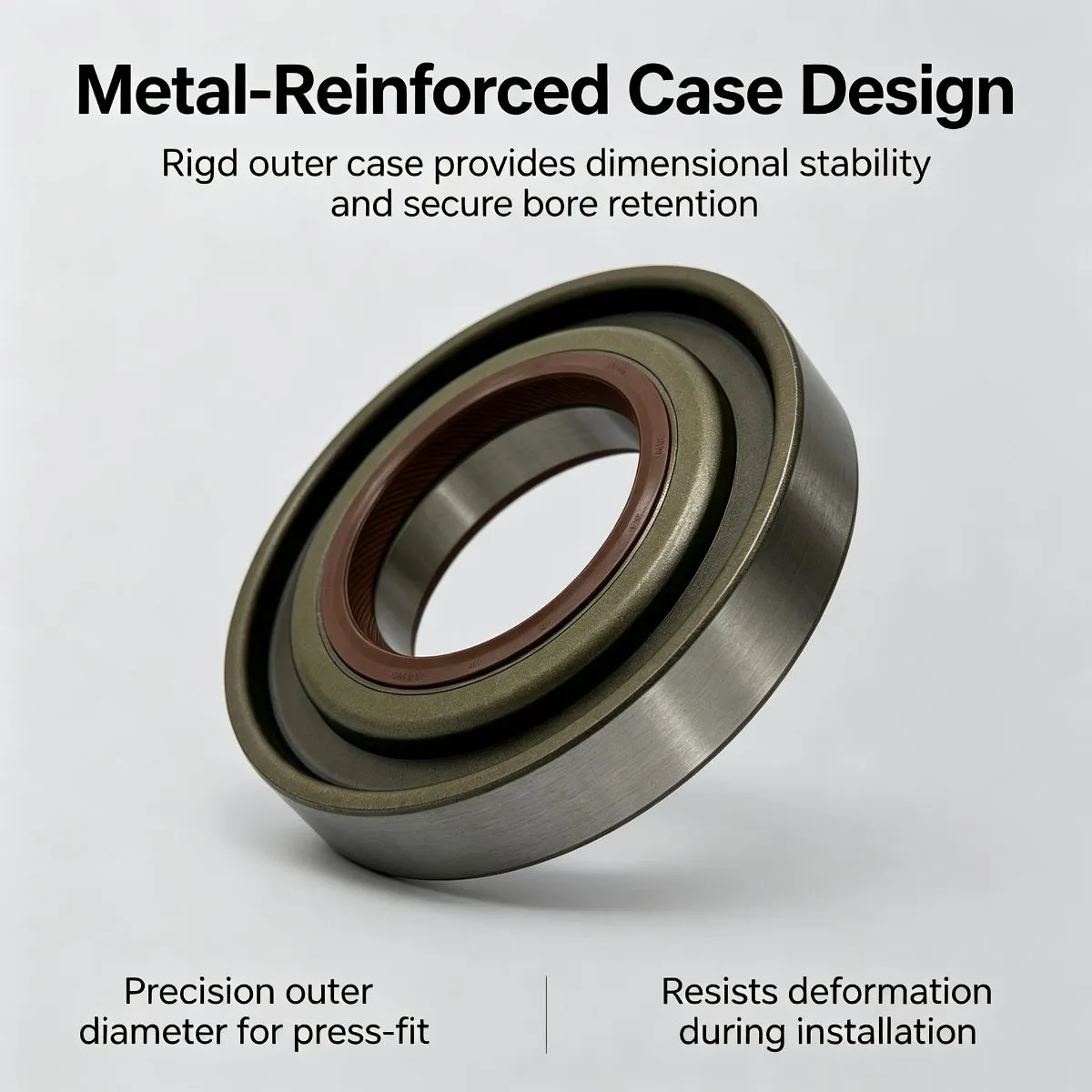 80x141x12/22mm Differential Pinion Shaft Oil Seal, NBR Brown, OE To be — photo 3