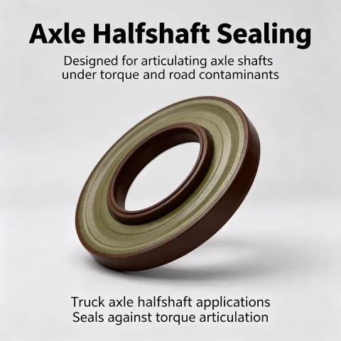 84x161x17.8/20.6mm Axle Halfshaft Oil Seal, NBR Brown, OE 3104055A377, SKU-20260824-F7B3 — photo 2