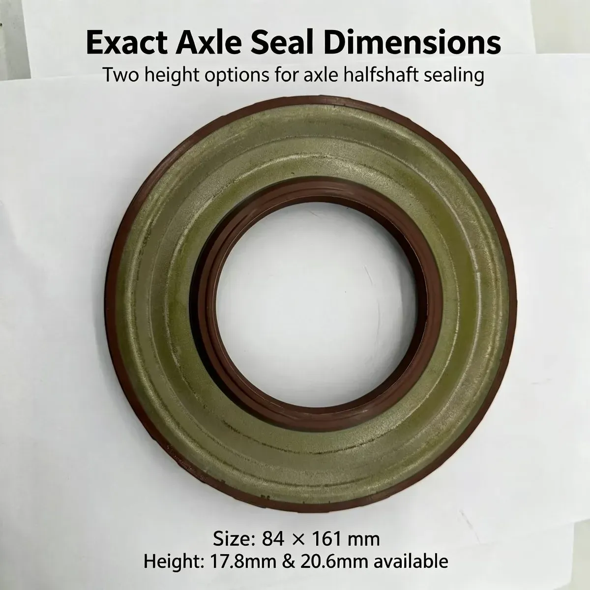 84x161x17.8/20.6mm Axle Halfshaft Oil Seal, NBR Brown, OE 3104055A377, — photo 4