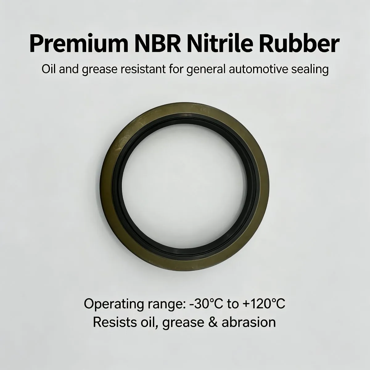 115x145x14mm Metal‑Cased Oil Seal, NBR Black Rubber Skeleton Oil Seal — photo 2