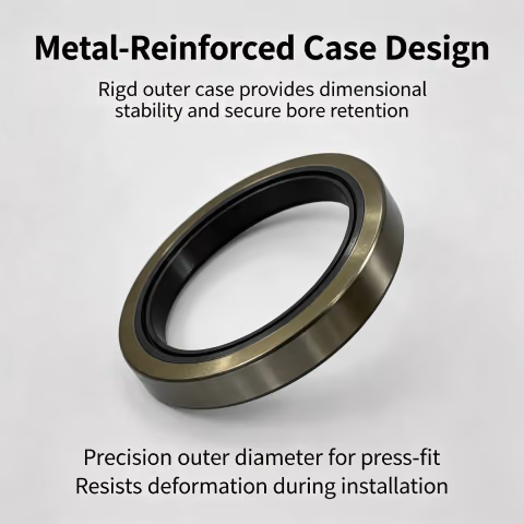 115x145x14mm Metal‑Cased Oil Seal, NBR Black Rubber Skeleton Oil Seal 115‑145‑14‑TB‑NBR‑STD — photo 3