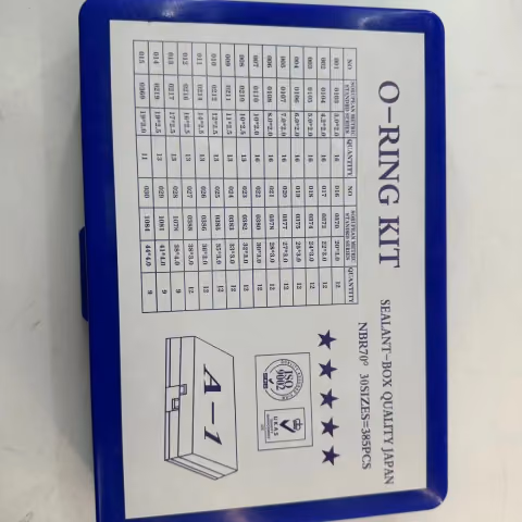 A‑1 O‑Ring Kit 382Pcs NBR70 O Ring Repair Box, Rubber Sealing Rings A1‑ORING‑KIT‑382 — photo 2