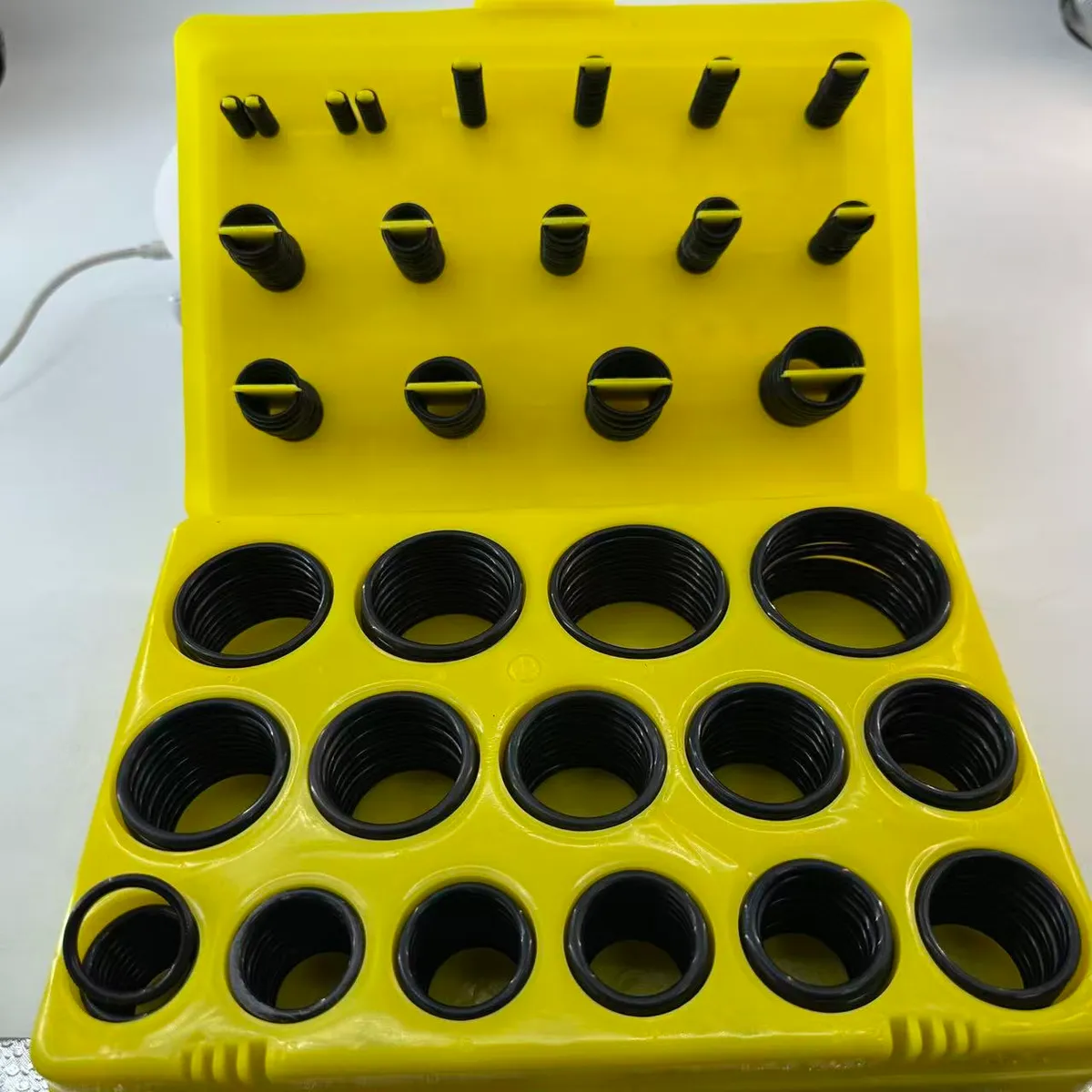 A‑1 O‑Ring Kit 382Pcs NBR70 O Ring Repair Box, Rubber Sealing Rings — photo 3